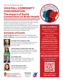 Image of the 2024 Fall Community Conversation event flyer