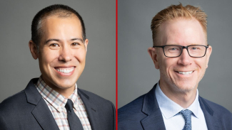 Side-by-side headshots of Dr. Nathaniel Chin and Dr. Sterling Johnson smiling in formal business attire against a neutral background.